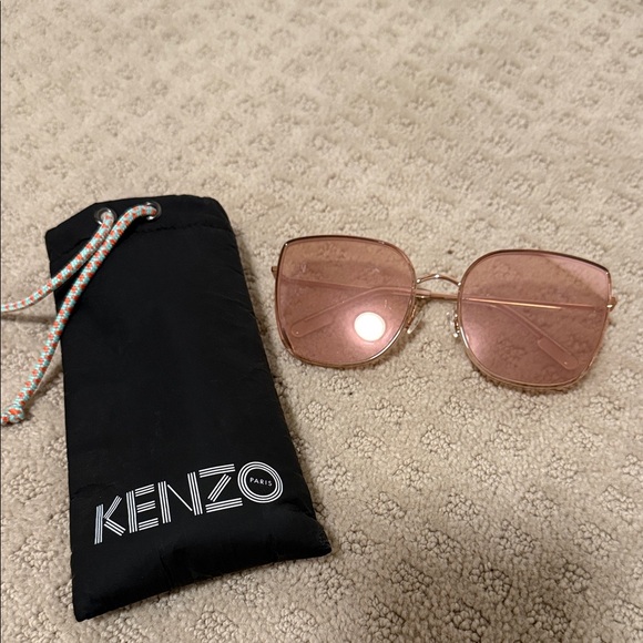 Kenzo Rose-Tinted Square Sunglasses - Picture 1 of 2